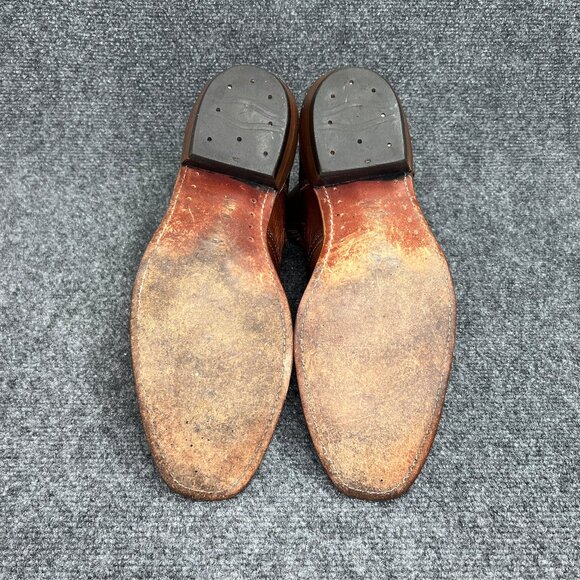 Boulet Ranch Hand Western Boots Men's Size 10 Brown Leather Zip Dress Cowboy - Picture 11 of 14